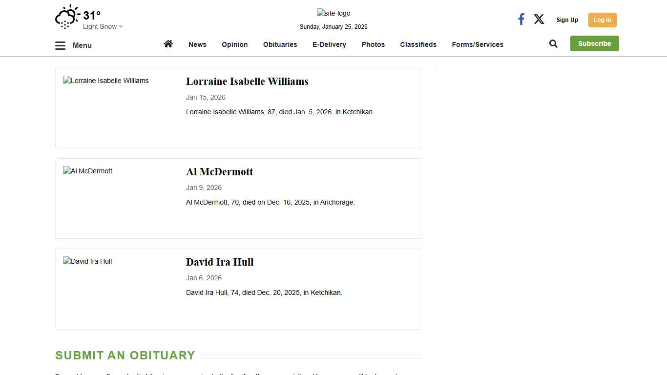 Obituaries ketchikandailynews.com